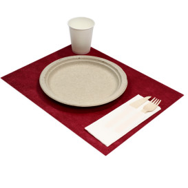 Niet geweven PLUS Placemat bordeauxrood 30x40cm (400 stuks) 