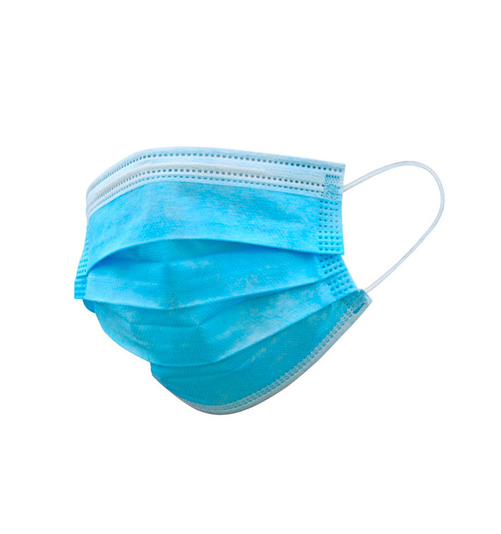 Wegwerp Chirurgisch Masker Drie Laags Type I Blauw (2000 stuks)