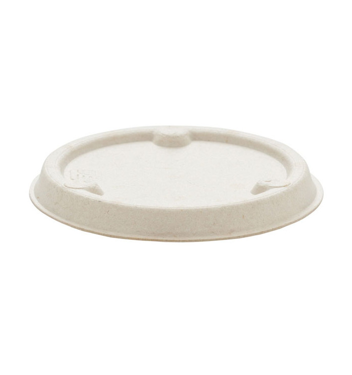 Suikerriet Deksel Container 60ml Naturel Ø6,0cm (100 stuks)