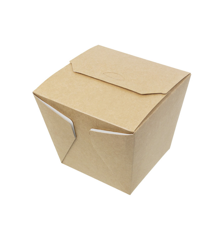 Papieren take-out Container Wok kraft 450ml (350 stuks)