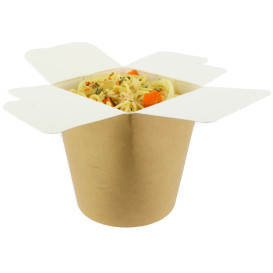 Papieren Take-Out Container 100% ECO Kraft 16Oz/480ml (50 stuks)