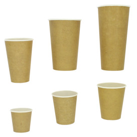 Papieren Beker Kraft 100% ECO 16Oz/480ml Ø9cm (50 stuks)