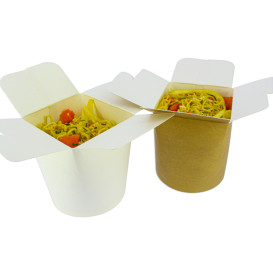 Papieren Take-Out Container 100% ECO Kraft 16Oz/480ml (500 stuks)