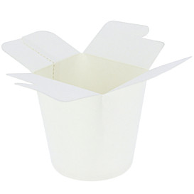 Papieren Take-Out Container 100% ECO Wit 16Oz/480ml (500 stuks)