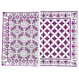 Papieren Placemats 30x40cm "Alhambra" Purper 50g/m² (1000 Stuks)