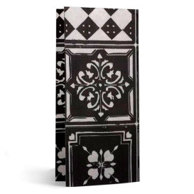 Papieren Servet Dubbel Punt 1/8 33x40cm "Alhambra" Zwart (2000 stuks) 