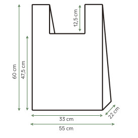 Plastic Hemddraagtassen 100% Biologisch afbreekbaar 55x60cm (100 stuks) 