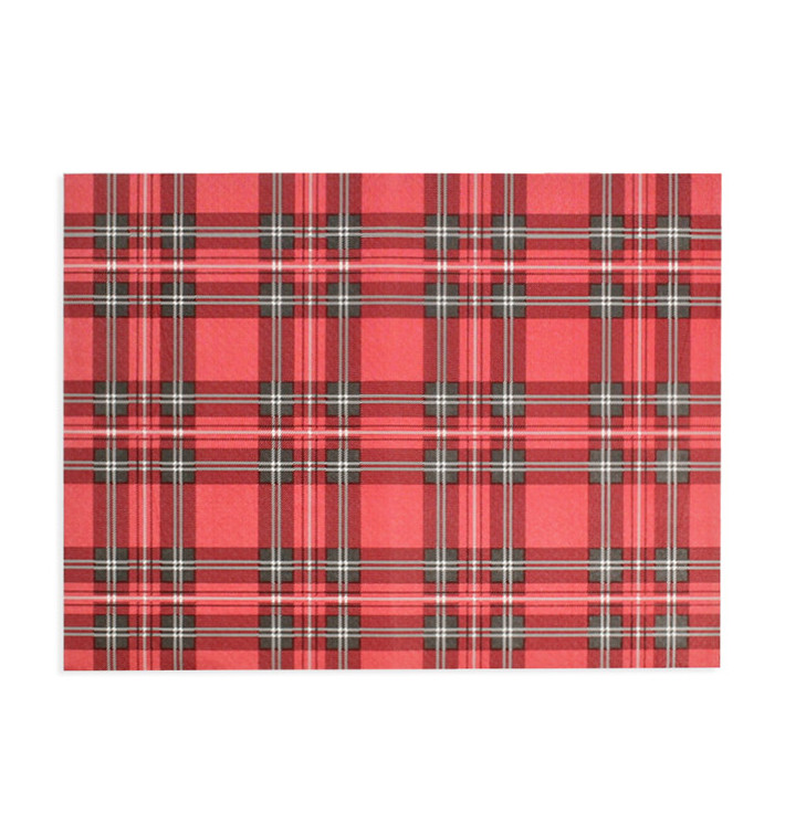 Placemat van Papier Rood "Glasgow" 30x40cm 40g/m² (1.000 Stuks)