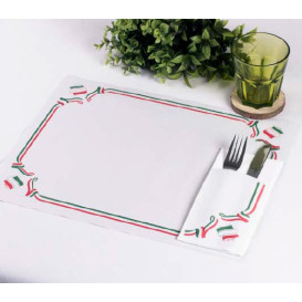 Placemat van Papier Wit "Italy" 30x40cm 40g/m² (1.000 Stuks)