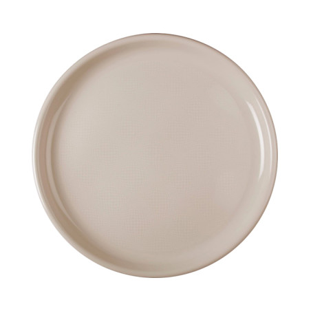 Plastic bord voor Pizza beige "Rond vormig" PP Ø35 cm (144 stuks)