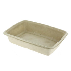 Suikerriet Container PLA gelamineerd 1350ml 23x18x5cm (300 Stuks)