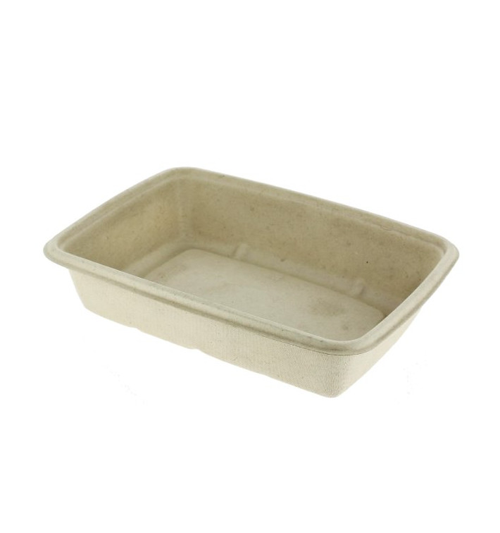 Suikerriet Container PLA gelamineerd 1350ml 23x18x5cm (300 Stuks)