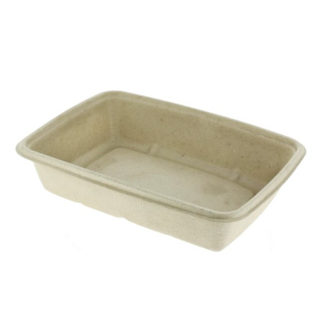 Suikerriet Container Hittebestendig PLA gelamineerd 1350ml 23x18x5cm (75 Stuks)