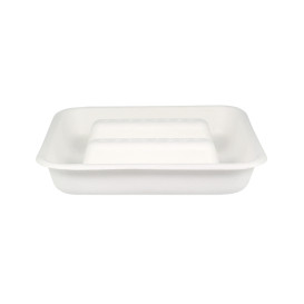 Bakje voor Suikerriet Taco's Wit 18,5x18,5cm (300 Stuks)