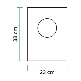 Plastic zak Block 100% Biologisch Afbreekbaar 23x33cm (3.000 stuks)