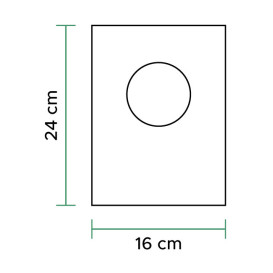 Plastic zak 100% biologisch afbreekbaar 16x24cm (100 stuks)