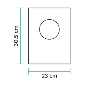 Plastic zak 100% biologisch afbreekbaar 23x30,5cm (100 stuks)