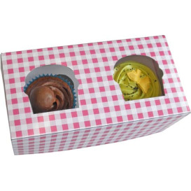 Papieren Cake vorm zak 2 Slots roze 19,5x10x7,5cm (160 stuks)