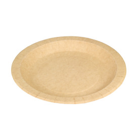 Papieren bord Rond vormig Vetvrij kraft Ø18cm 195g/m² (450 stuks) 