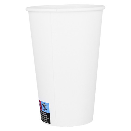 Papieren beker wit ECO 16Oz/480ml Ø9cm (1.000 Stuks)