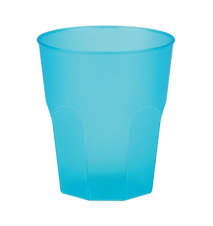 Plastic PP beker "Frost" turkoois 270ml (420 stuks)