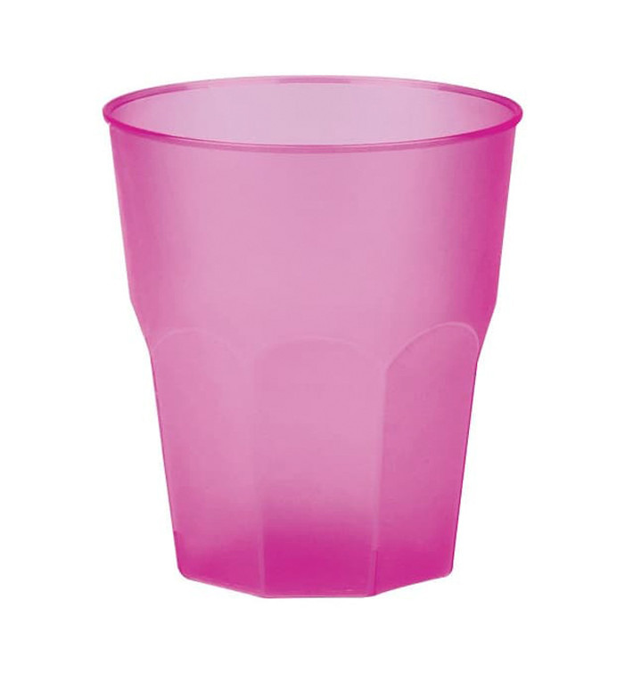 Plastic PP beker "Frost" fuchsia 270ml (420 stuks)