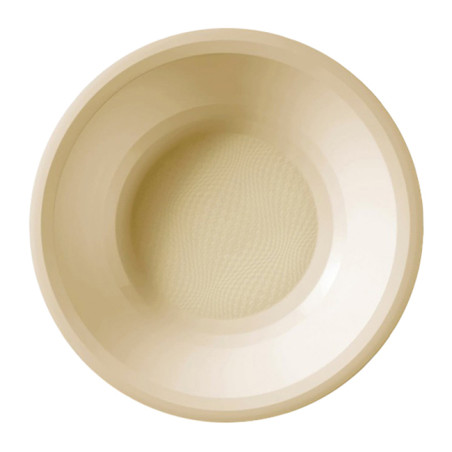 Plastic bord Diep crème "Rond vormig" PP Ø19,5 cm (25 stuks) 