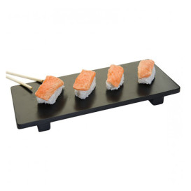 Bamboe sushi dienblad zwart 50x23x2,5cm (10 stuks)