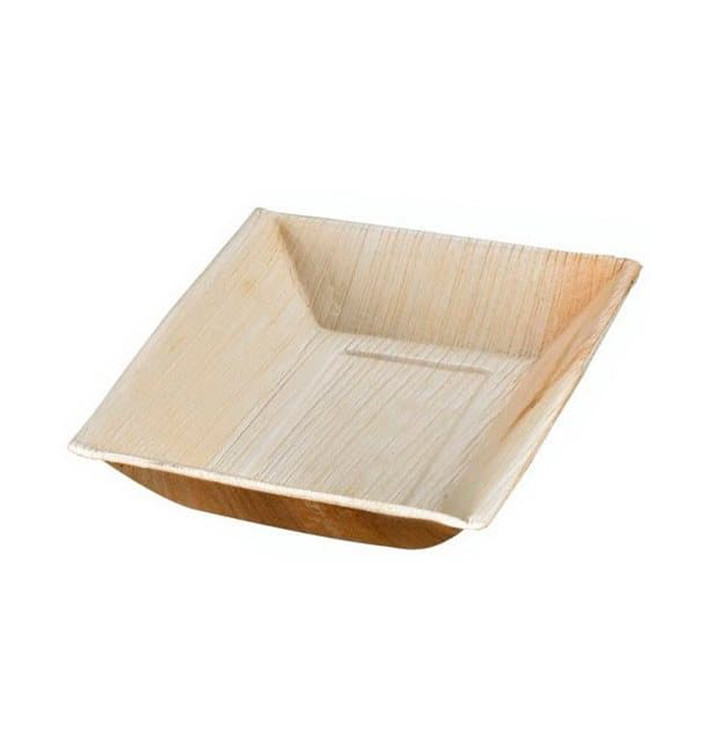 Palm blad dienblad Rechthoekige vorm 17,7x12x3cm (100 stuks)