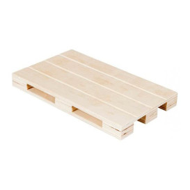 Houten mini Pallet Bediening Platter 20x12x2cm (1 stuk) 