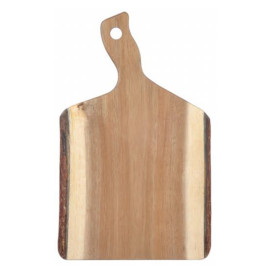 Houten bediening schotel met Hendel 35,5x23x1,9cm (1 stuk) 