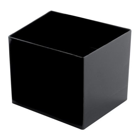 Herbruikbaar Proeving Kom PS "Cube" zwart 60ml 4,7x4,7cm (240 stuks)