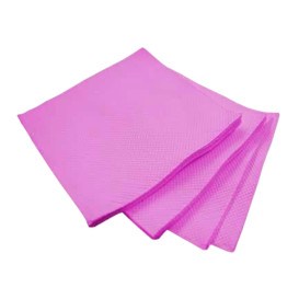 Papieren servet Micropunt fuchsia 20x20cm 2C (100 stuks) 