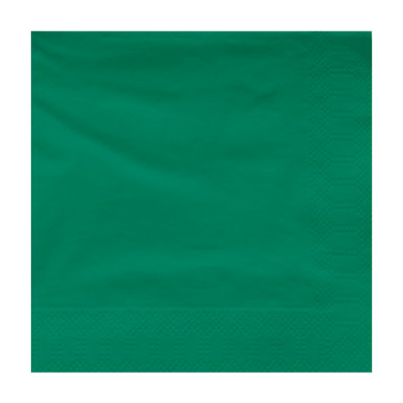 Papieren servet groene rand 2 laags 30x30cm (4500 stuks)