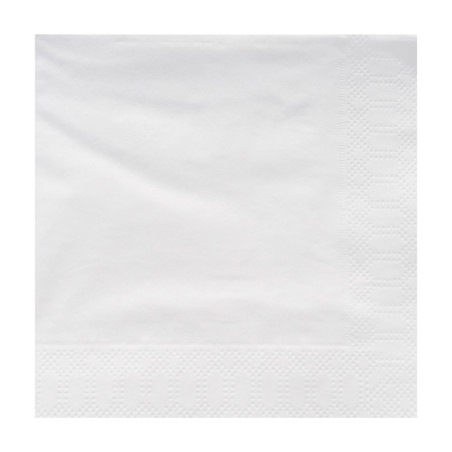 Papieren servet witte rand 40x40cm 2C (50 stuks)