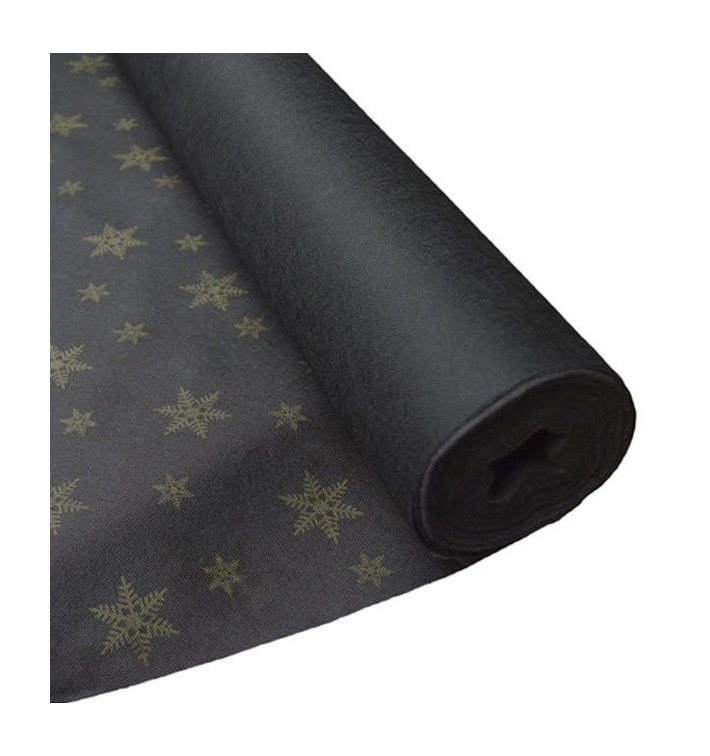 Novotex Tafelkleed rol zwart "Estrellas" P40cm 1,2x50m (6 stuks)