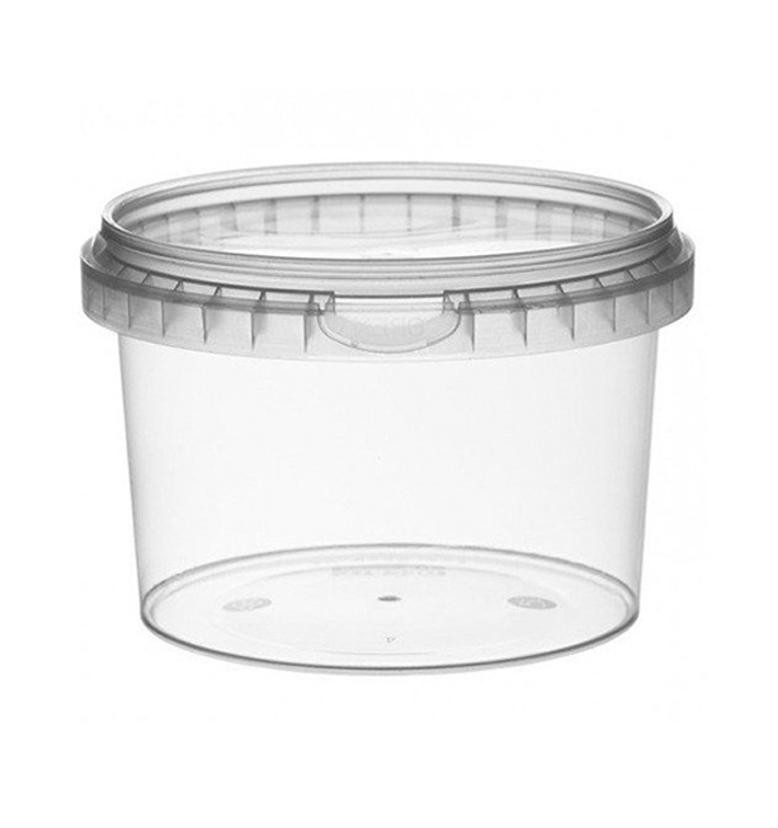 Plastic deli Container met Plastic Deksel PP Onbreekbaar 565 ml Ø11,8 (264 stuks)