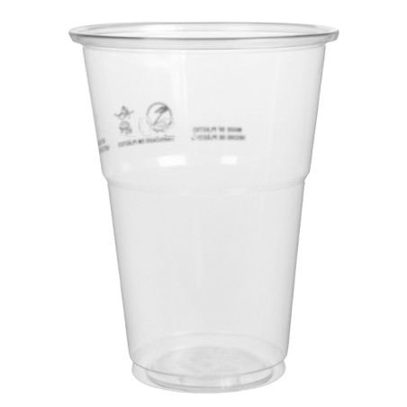 Plastic PP beker transparant 300ml (50 stuks)