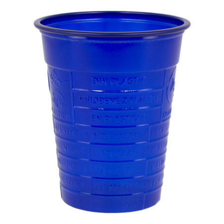 Plastic PS beker donkerblauw 200ml Ø7cm (1.500 stuks)