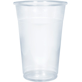 Plastic PP beker transparant 400ml Ø8,3cm (50 stuks)