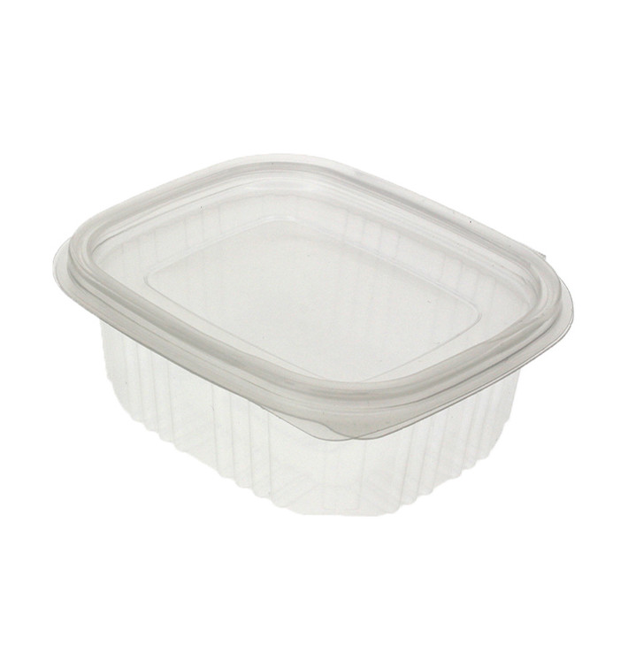 Plastic scharnierende Deli-Container microgolfbaar PP 375ml (50 stuks) 