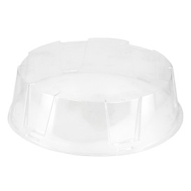 Deksel voor Cakeplak Container APET Transparant Ø20x6cm (35 Stuks)