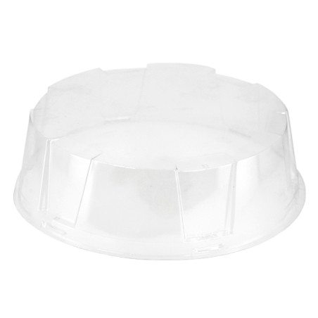 Deksel voor Cakeplak Container APET Transparant Ø28,5x8cm (120 Stuks)