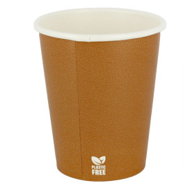 Plastic-Vrije Papieren Beker 7 Oz/210ml "Caramel" Ø7cm (1.000 Stuks)