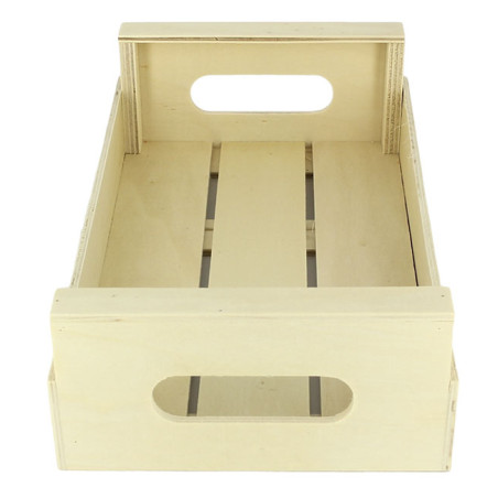 Houten Etalerende Box met Hendel 25x15x7,5cm (1 stuk)