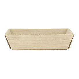 Houten mini bord Vierkant 6x6x1,5cm (20 stuks) 