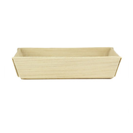 Houten mini bord Vierkant 7x7x1,5cm (20 stuks) 