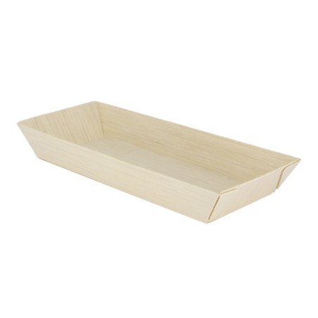 Houten dienblad 21,5x8,5x2,8cm 350ml (100 stuks)