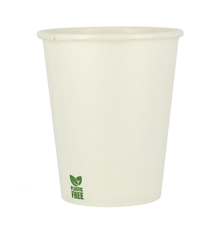 Plastic-Vrije Papieren Beker 7 Oz/210ml Wite Ø7cm (50 stuks)