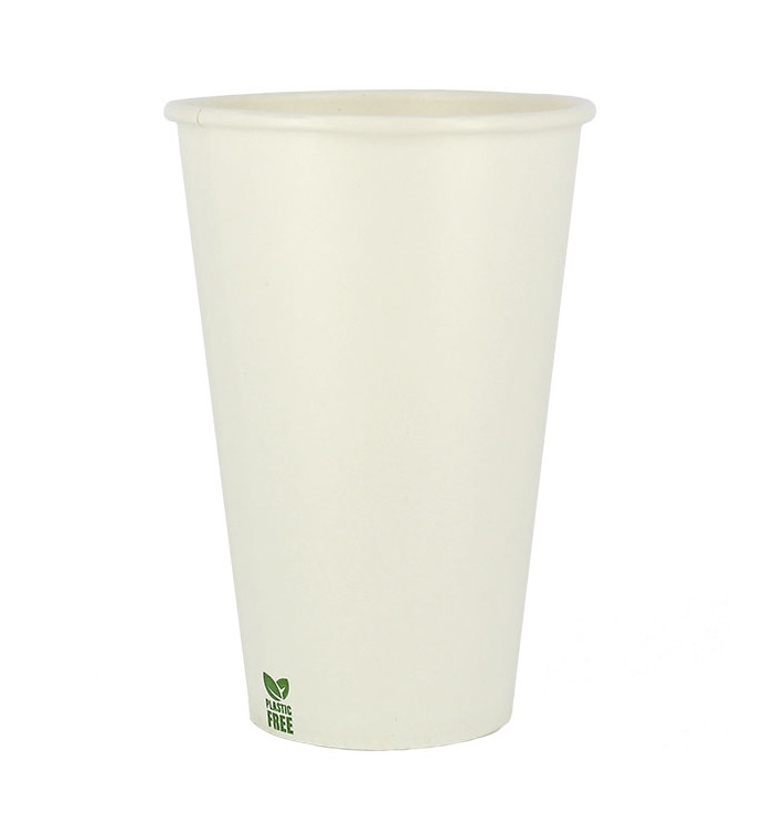 Plastic-Vrije Papieren Beker 12 Oz/360ml Wite Ø8cm (50 stuks)